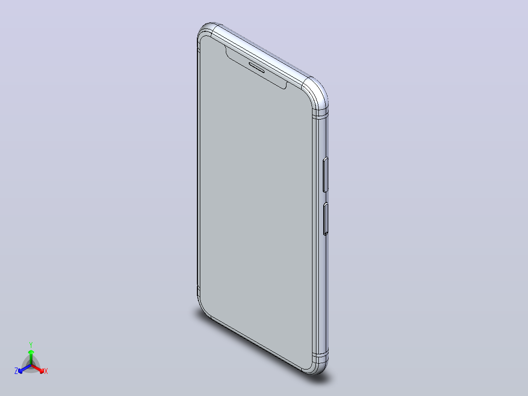 iphone x 3d模型主视图