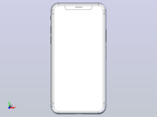 iphone x 3d模型前视缩略图