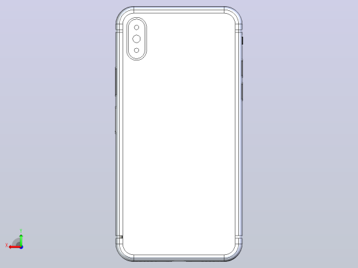 iphone x 3d模型后视缩略图