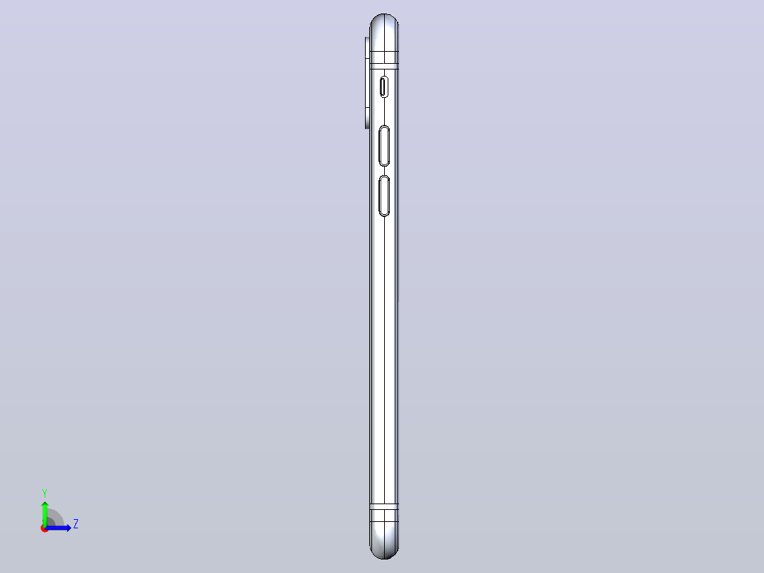 iphone x 3d模型左视图