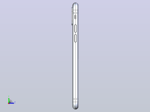 iphone x 3d模型左视缩略图