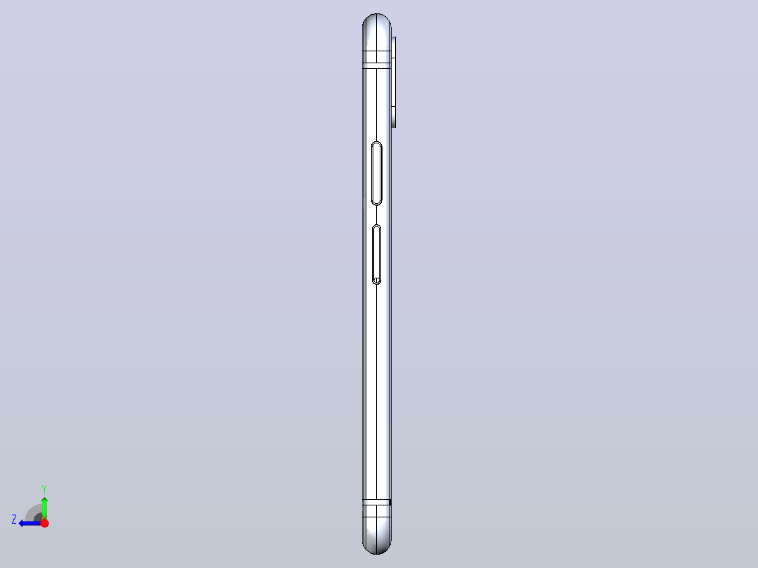 iphone x 3d模型右视图