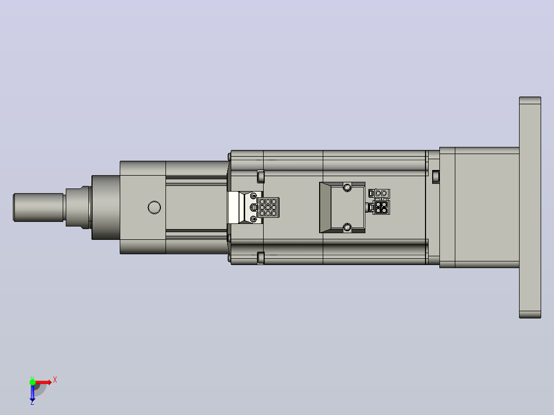 轻载电动缸TPA-ESR50-1610C-L50-MR-FB-W-P40-C3俯视图