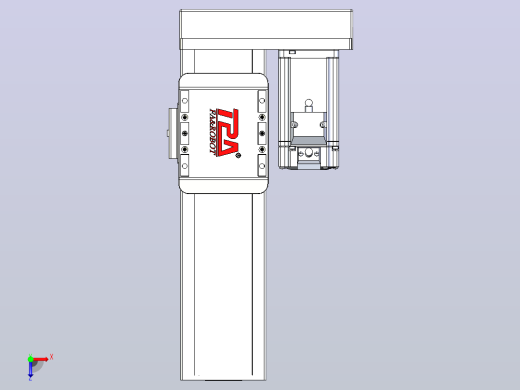 滚珠丝杠直线轴带导轨全封闭TPA-HCR-85D-1610C-L150-ML-Y-P20-N3俯视缩略图