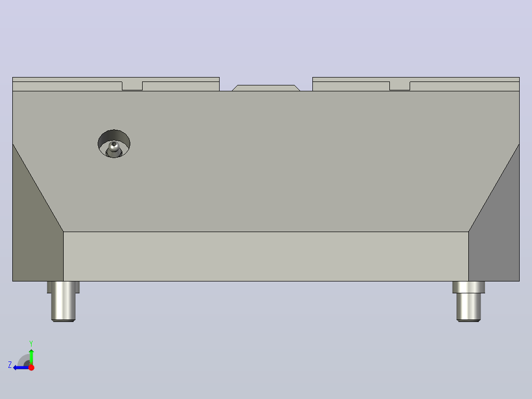 气动夹紧系统SCHUNK-0405502 KSP-Z plus 250, 0右视图