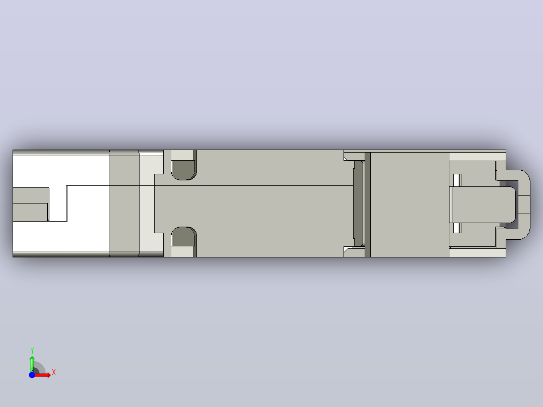 NB1-63H 1P小型断路器三维模型202010前视图