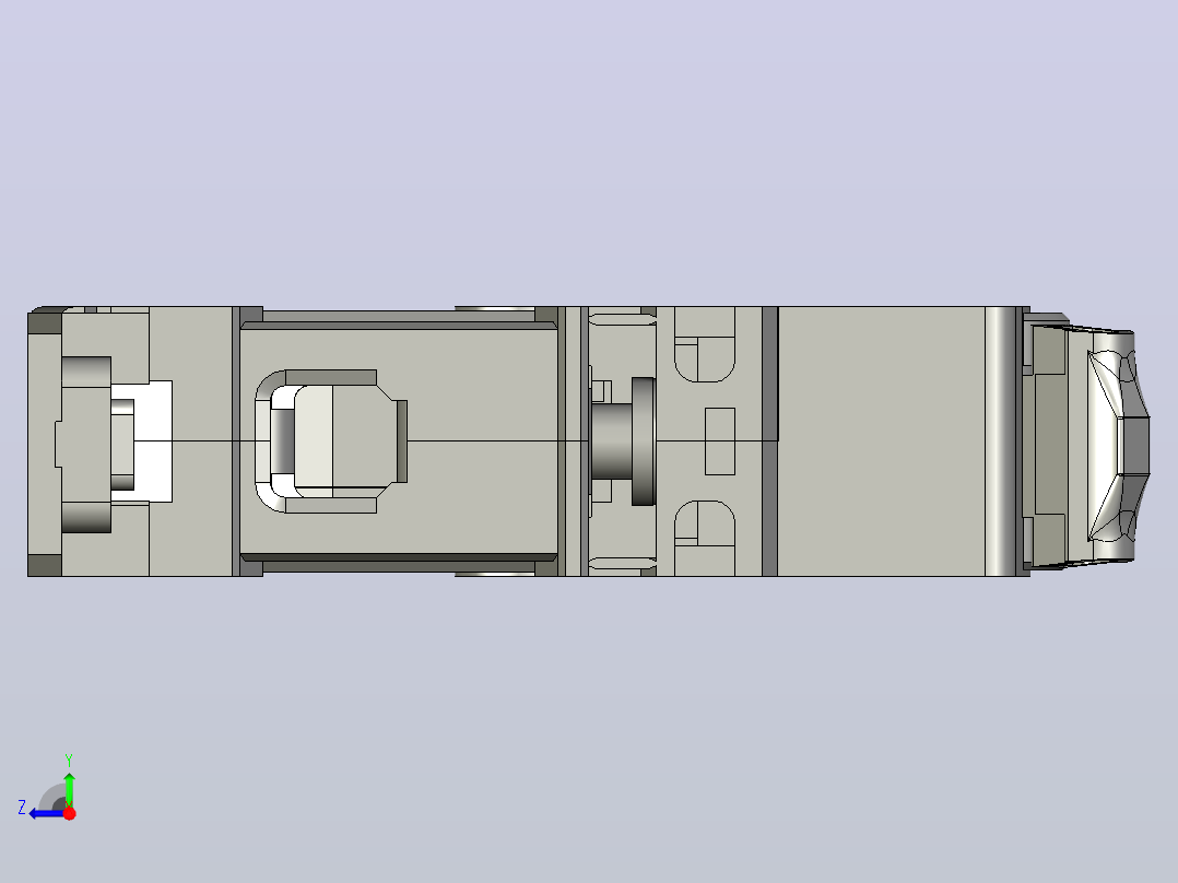 NB1-63H 1P小型断路器三维模型202010右视图