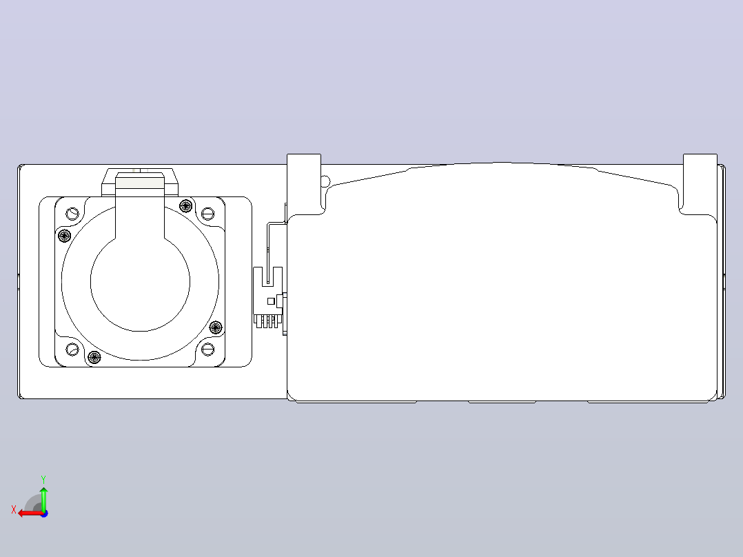日规模组半封闭丝杆TPA-HNR-202D-2510C-L300-MR-C-P75-N3后视图