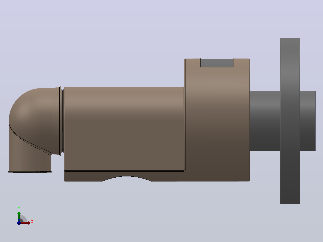 HS-GF型旋转接头[HS-GF50-25]左视图