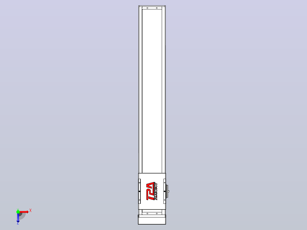 滚珠丝杠直线轴带导轨全封闭TPA-HCR-110D-1610C-L650-MP-C-P40-N3俯视图