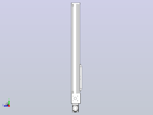 伺服电机集成皮带传动直线执行器TPA-OCB-140-256-L650-MR-P75-N3右视缩略图