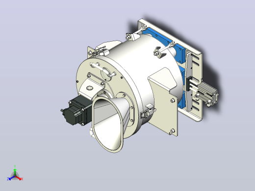 钢粉分配器进入成型机materials-supply-control-模型格式为 stp igs