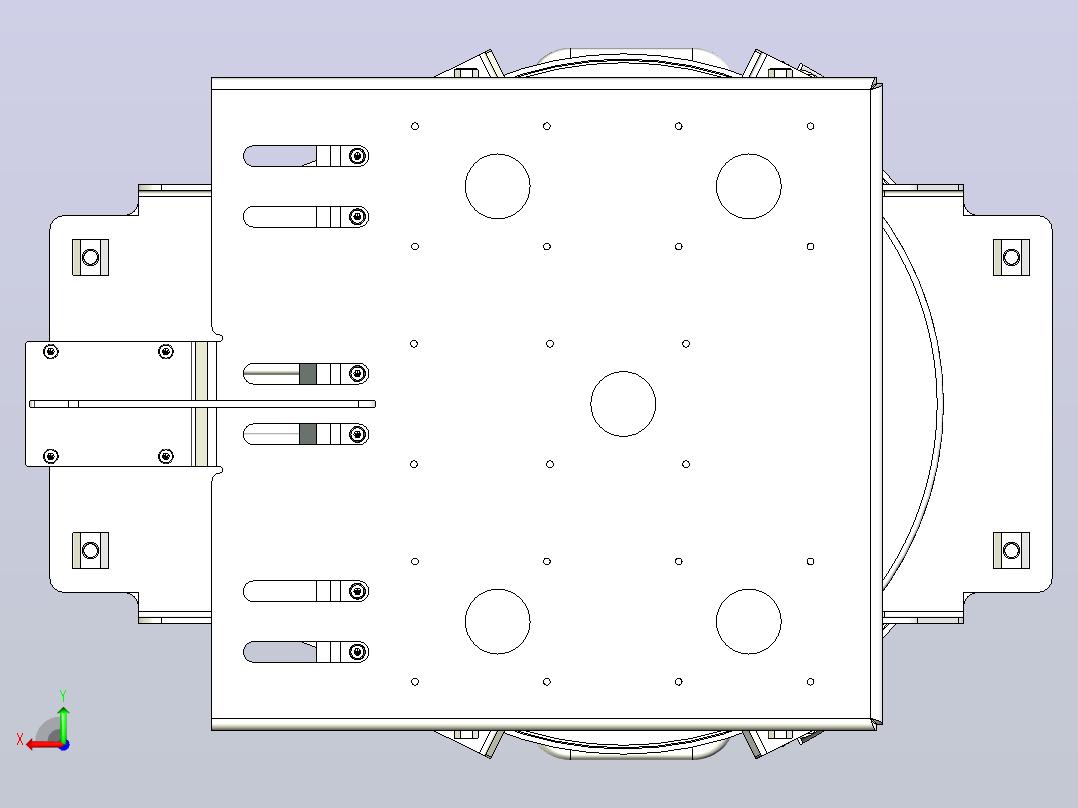 钢粉分配器进入成型机materials-supply-control-模型格式为 stp igs后视图