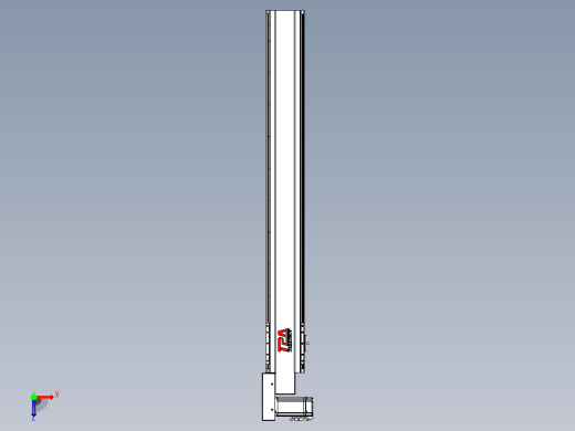 皮带直线轴半封闭可选导轨TPA-HNB-120D-110-L900-ML-Y-P40-N3俯视缩略图