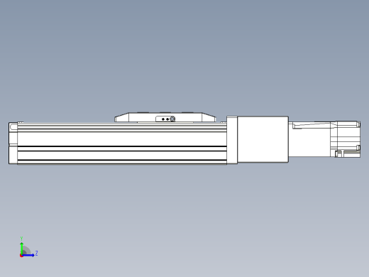 滚珠丝杠直线轴内置导轨TPA-GCR-50-1210C-L100-M-M10-N3左视缩略图