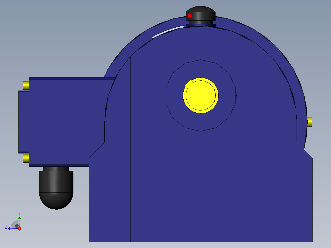 GH01-100W18型电机右视图