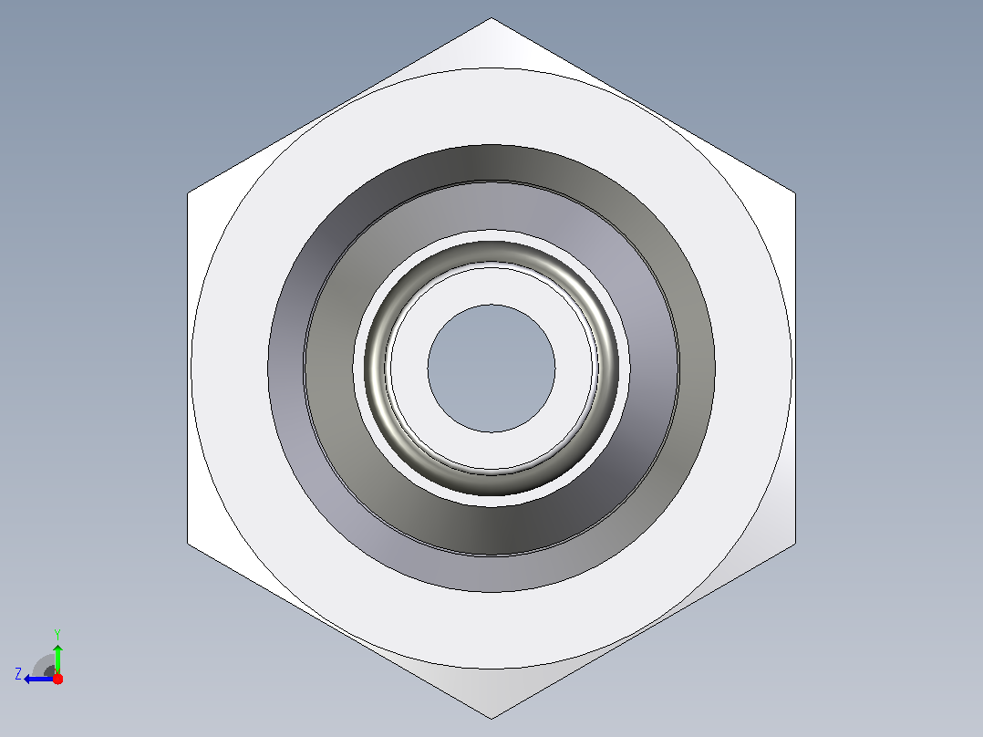 标准液压接头1EA46-4-4右视图