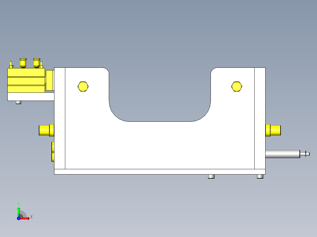 反转组件前视图