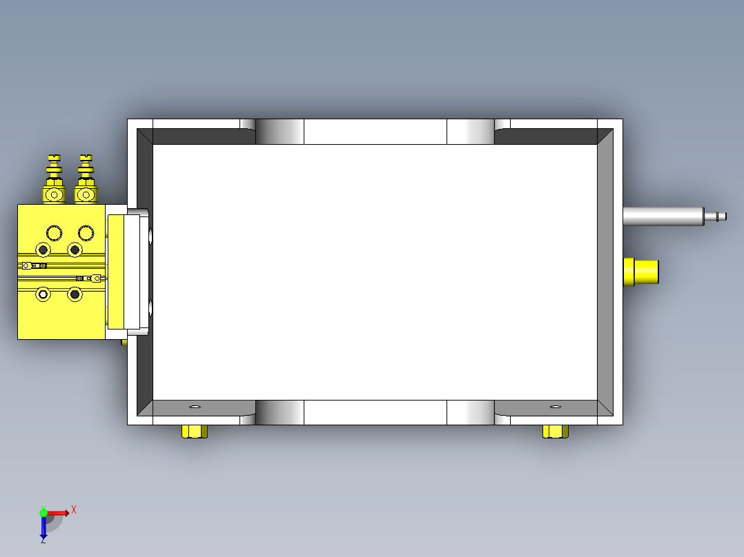 反转组件俯视图