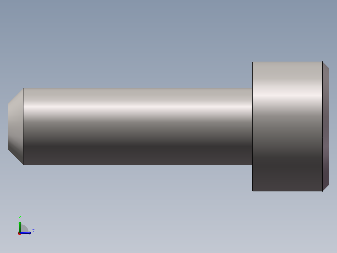 M3-M12内六角螺丝+内六角扳手左视图