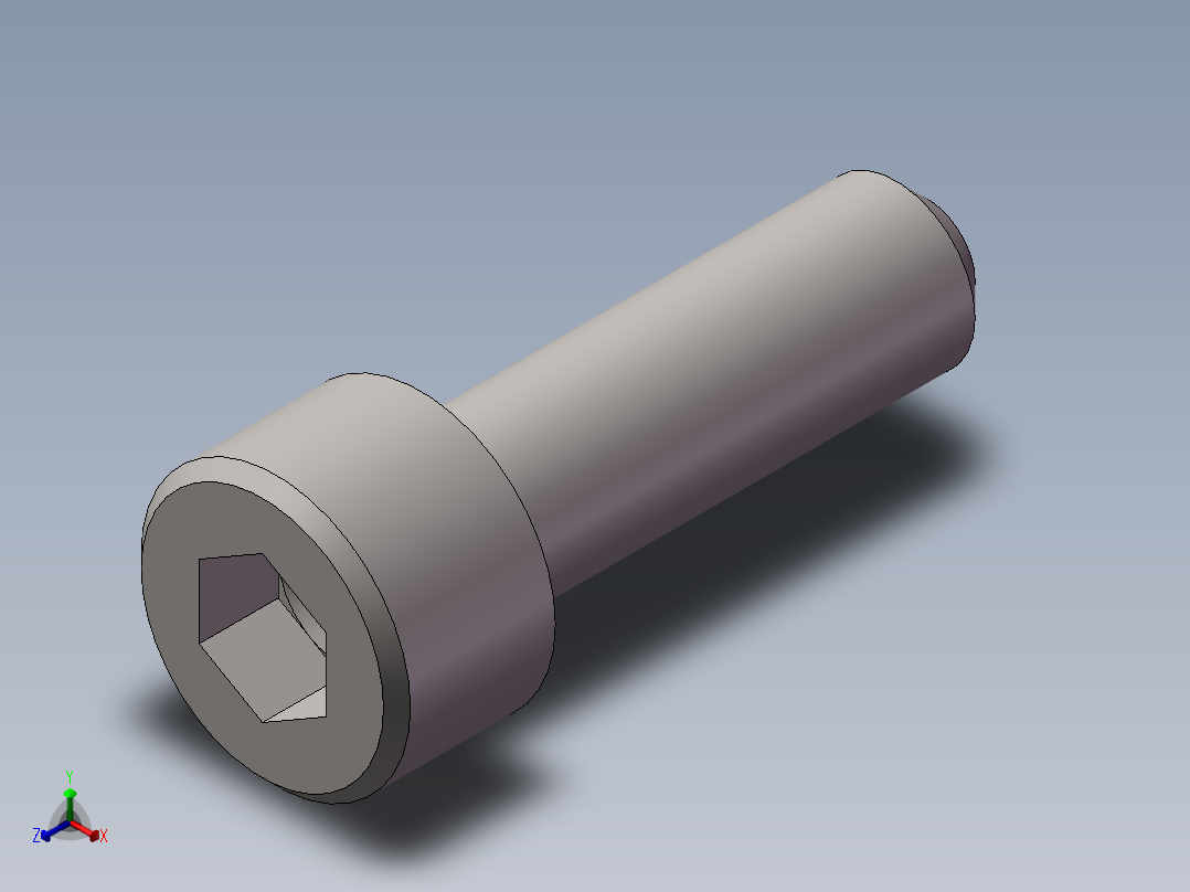 M3-M12内六角螺丝+内六角扳手正等轴测图