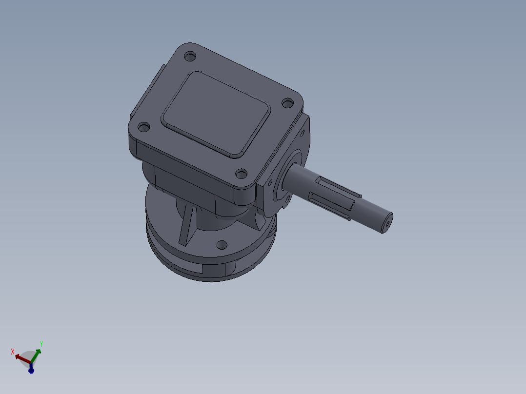 90°锥齿轮传动减速器