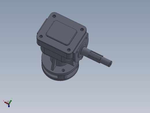 90°锥齿轮传动减速器