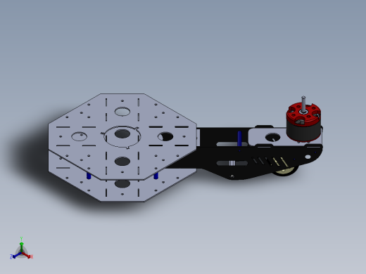 四轴飞行器正等轴测缩略图