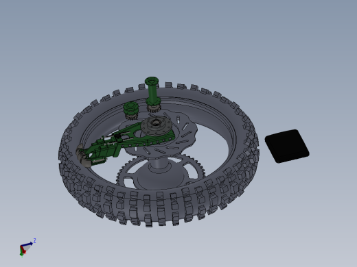 SOLIDWORKS 捕食者爪MK2的轮胎更换工具