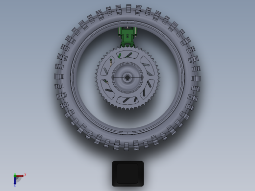 SOLIDWORKS 捕食者爪MK2的轮胎更换工具俯视缩略图