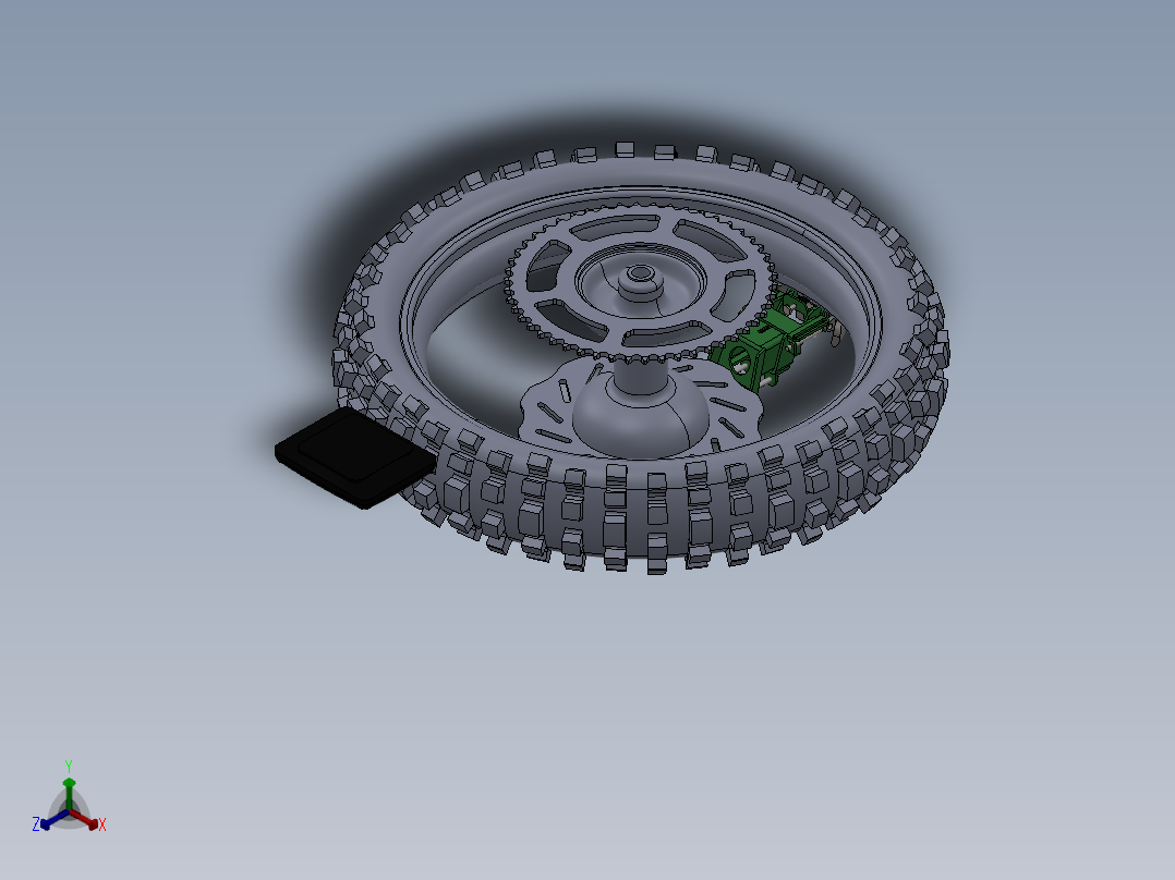 SOLIDWORKS 捕食者爪MK2的轮胎更换工具正等轴测图