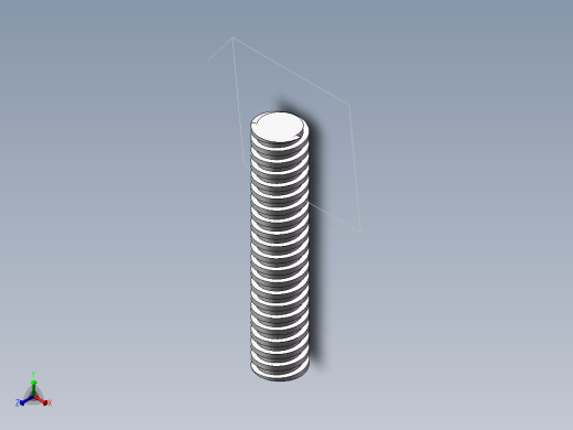 螺杆正等轴测缩略图