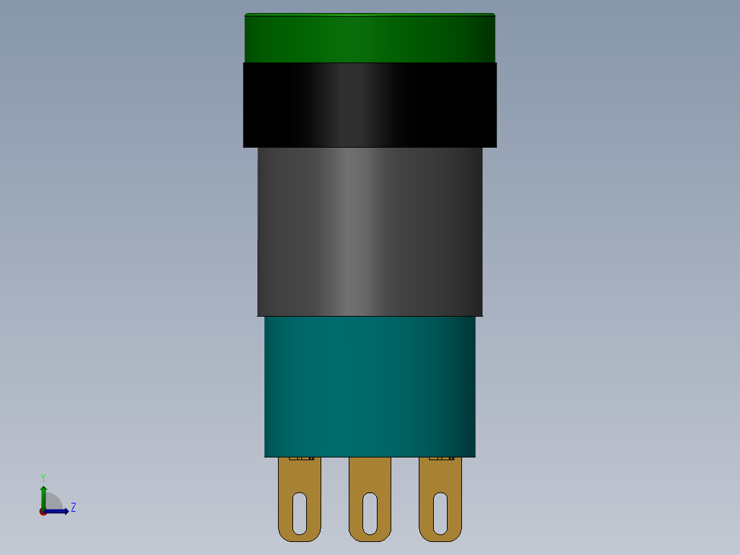 指示灯及蜂鸣器左视图