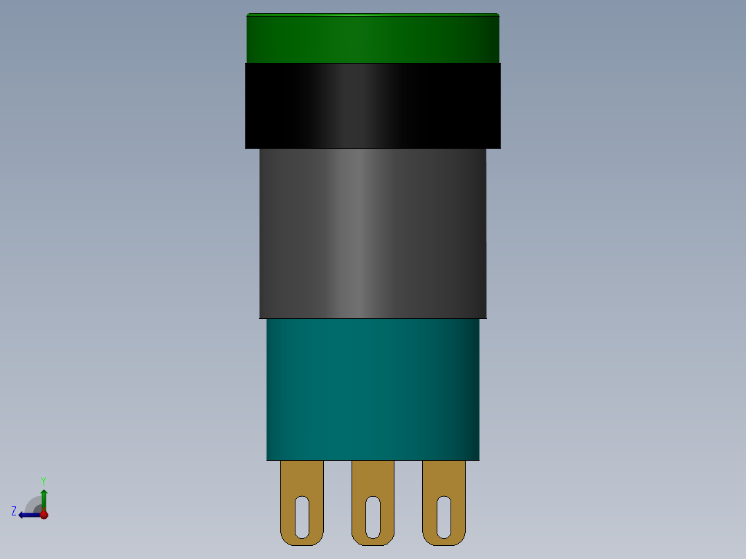 指示灯及蜂鸣器右视图