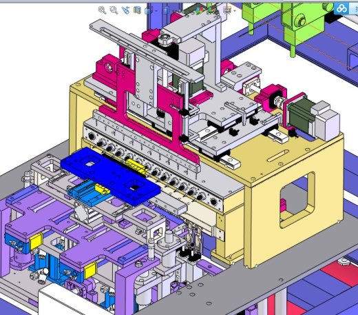 4轴全自动多线程全自动线圈绕线机 机械设计3D模型缩略图