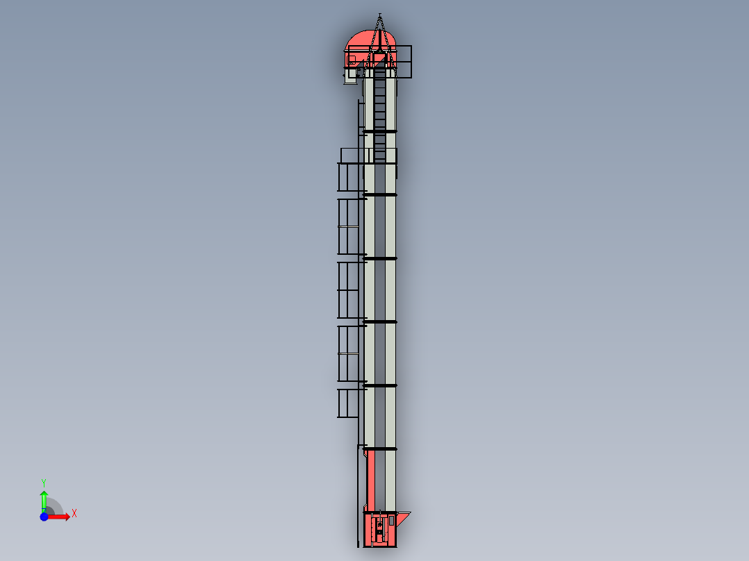 斗式提升机前视图