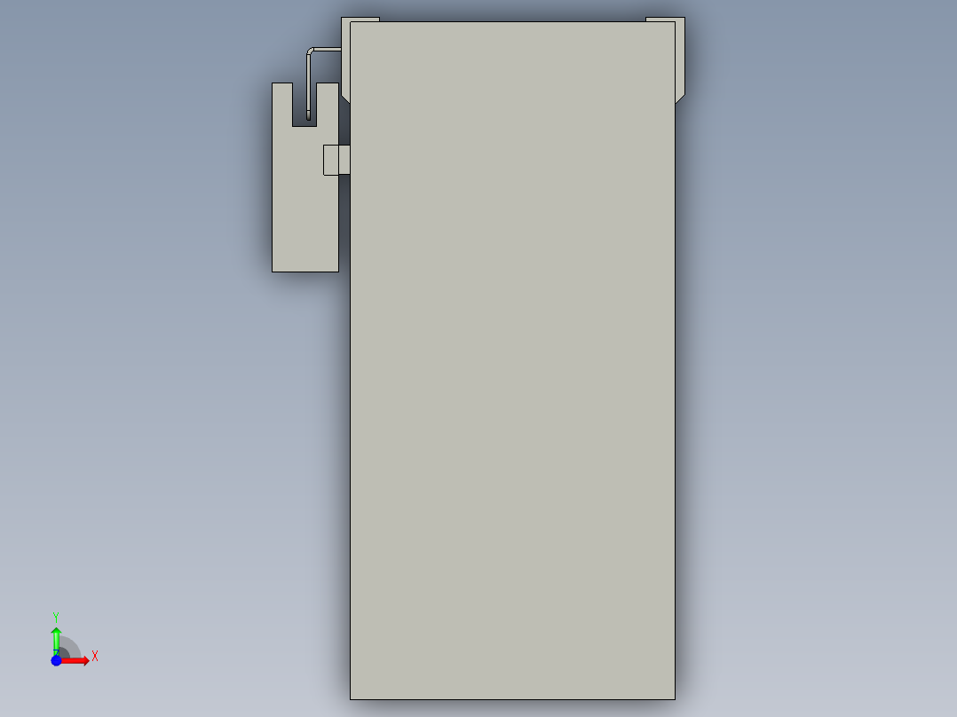 直线模组LHA6-S250-D-200W(16丝杆)设计图纸前视图