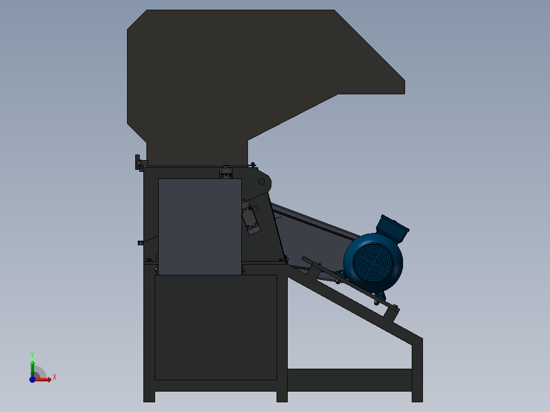 塑料破碎机（塑料粉碎机）前视图