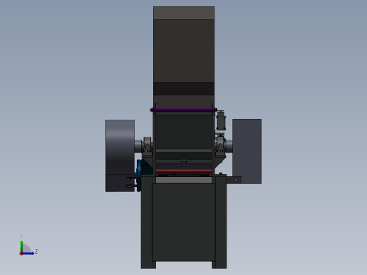 塑料破碎机（塑料粉碎机）左视缩略图