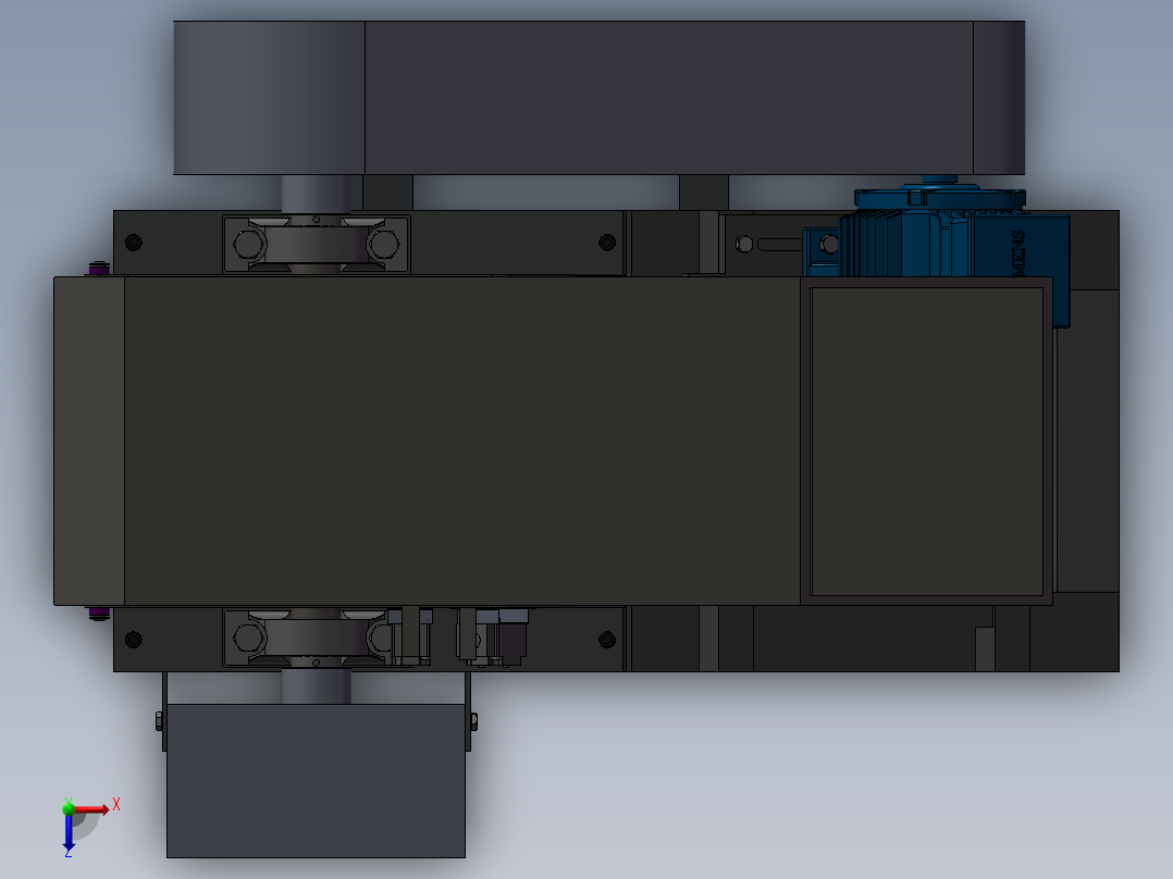 塑料破碎机（塑料粉碎机）俯视图