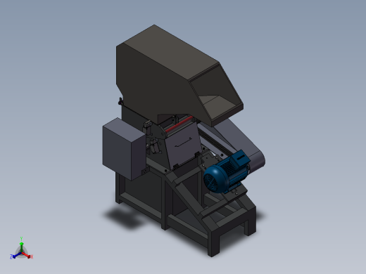 塑料破碎机（塑料粉碎机）正等轴测缩略图