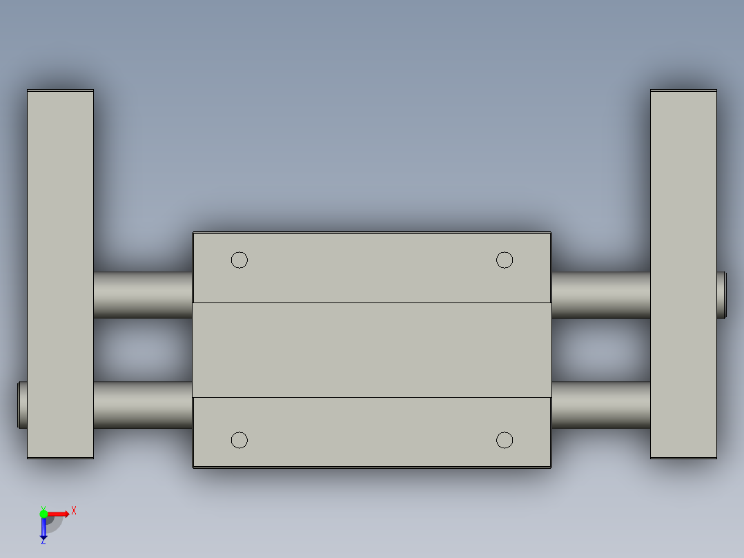 普通气爪PH07-50俯视图