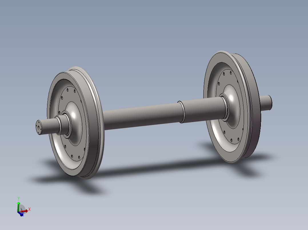 crh380车轴轮对装配