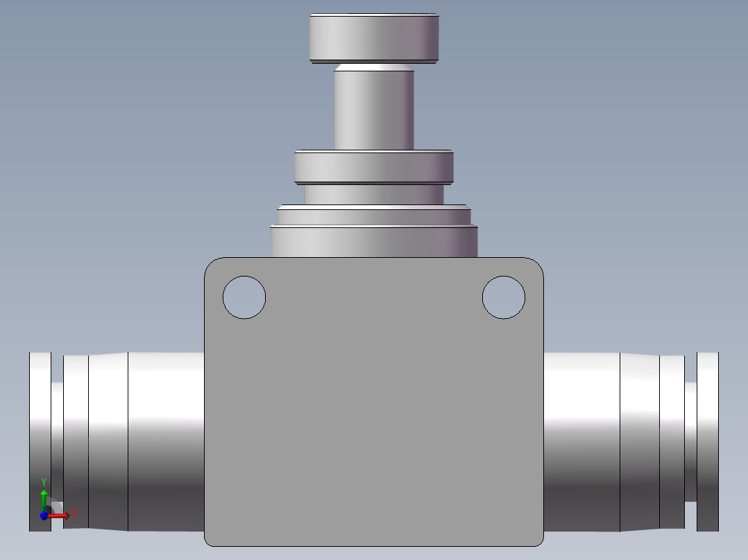 管道型节流阀PSA10（10厘）前视图