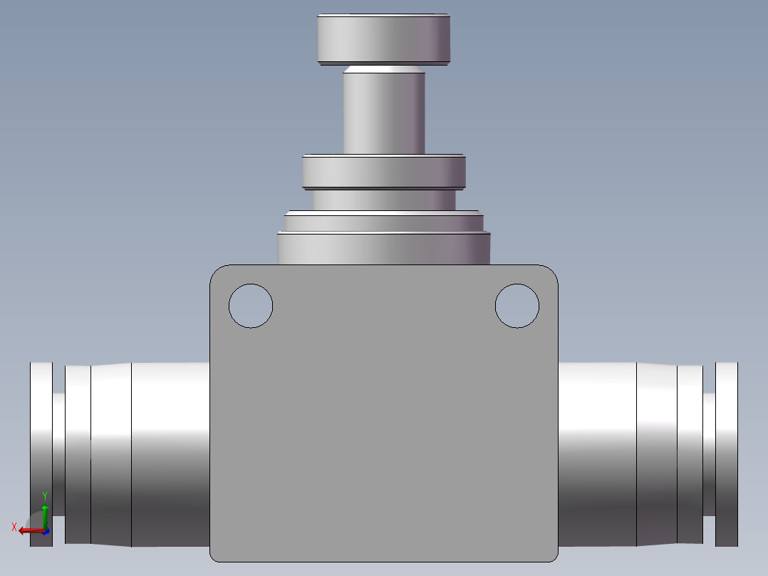 管道型节流阀PSA10（10厘）后视图