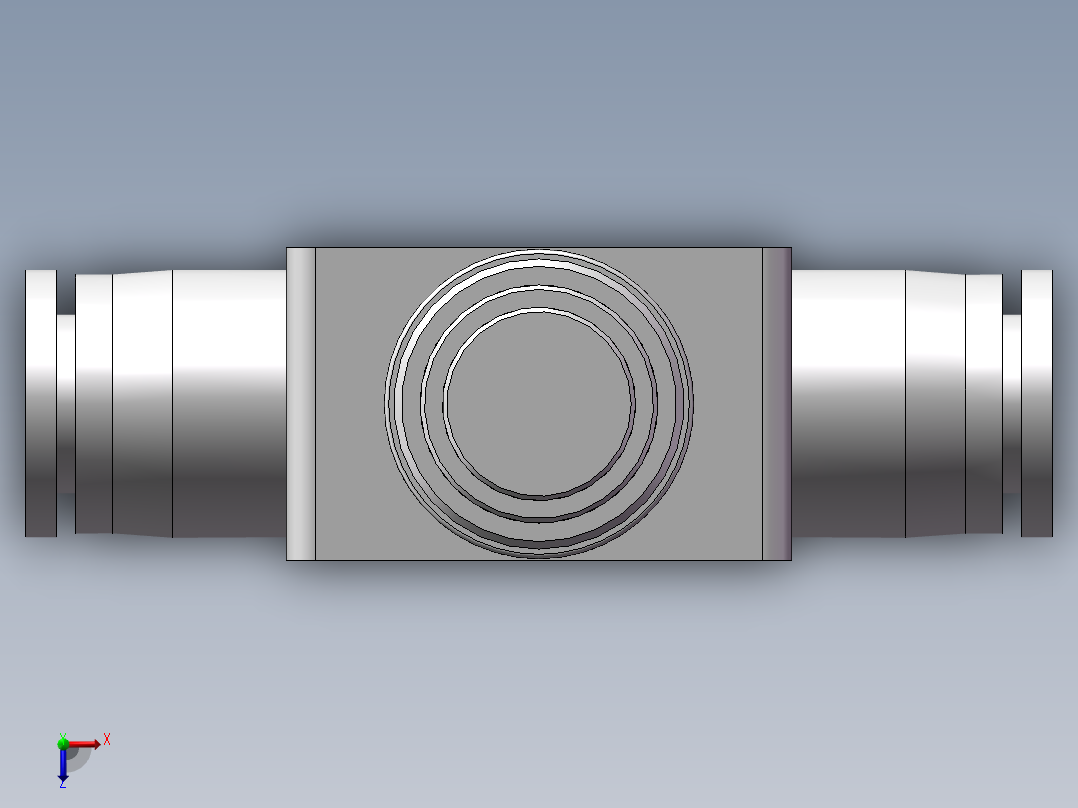 管道型节流阀PSA10（10厘）俯视图