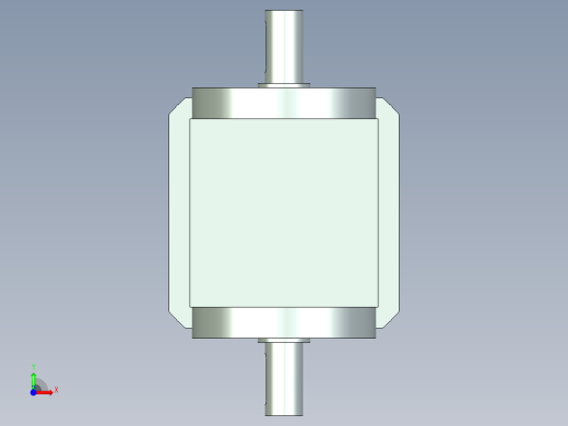 换向器PW90双轴-1 19-95-130-M8.stp前视缩略图