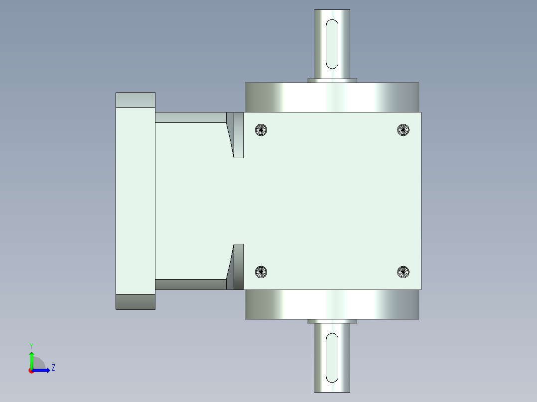 换向器PW90双轴-1 19-95-130-M8.stp左视图