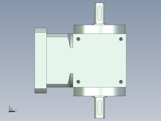 换向器PW90双轴-1 19-95-130-M8.stp左视缩略图