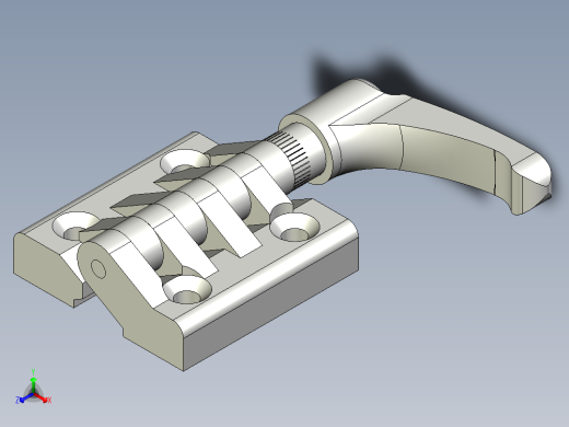 工程塑膠鉸鏈CFA-ERS-3D多系列多零件图纸模型